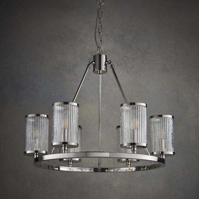 Ravens 6 Light Wagon Wheel Chandelier Ravens 6 Light Wagon Wheel Chandelier